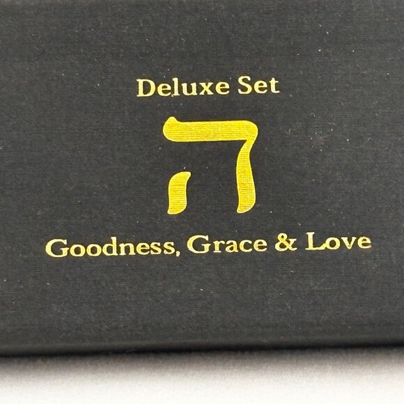 Deluxe Partial Music Note Cufflink & Tie Clip Set Gold/Silver - Picture 3 of 11